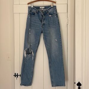 Abercrombie High Rise Dad Jeans Curve